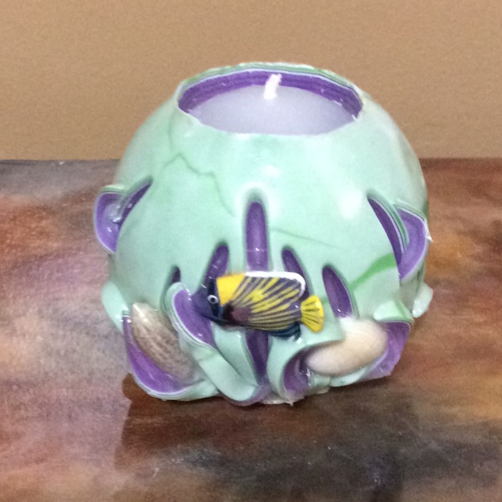 2/$10, 3/$15, 4/$18, 5/$20 Seashell and Fish Candle
